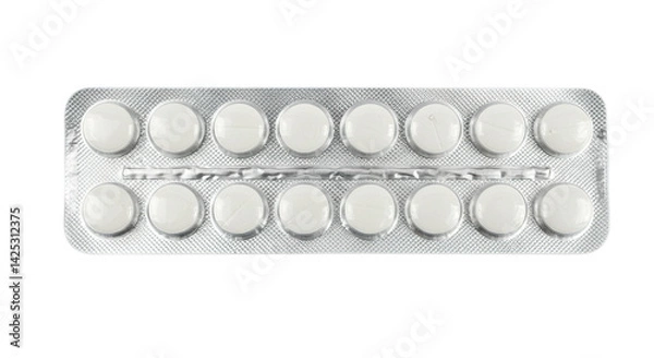 Obraz tablets in strip on white transparent background PNG