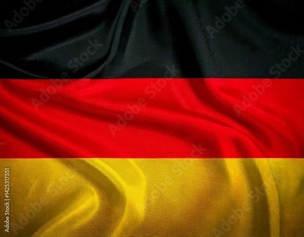 Fototapeta  Germany flag white backround 