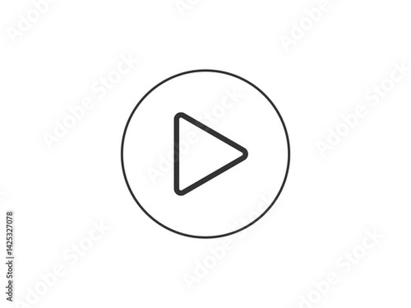 Fototapeta play to stop button vector icon