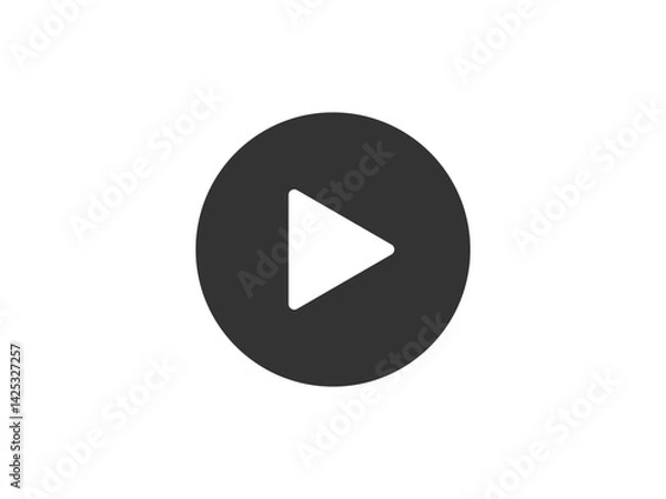 Fototapeta play button vector icon