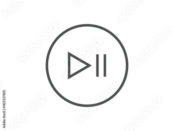 Fototapeta play button vector icon