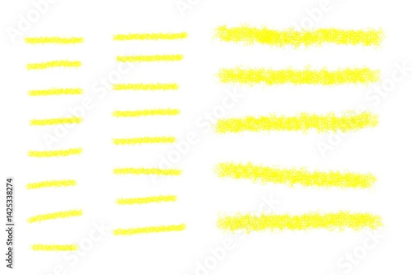 Obraz 黄色マーカー　クレヨンタッチ