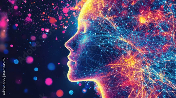 Obraz Mysteries of digital mindscape