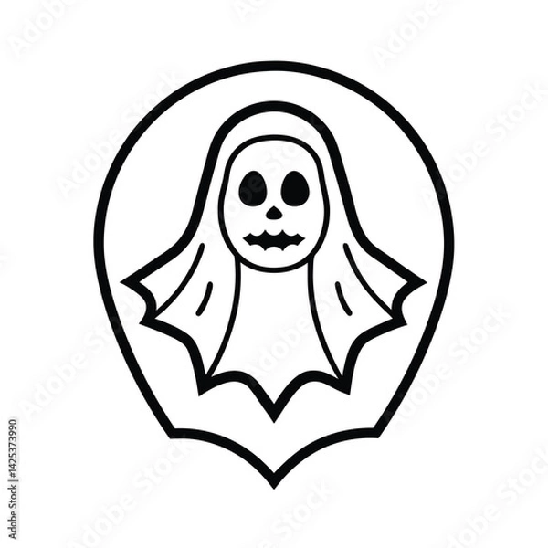 Obraz halloween skull with a skull