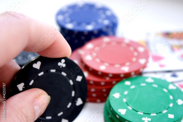 Fototapeta poker chips