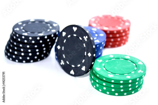 Fototapeta poker chips