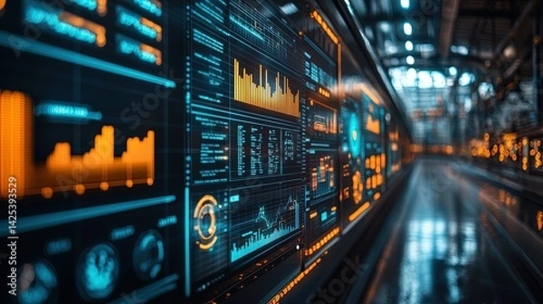 Obraz Futuristic Data Visualization