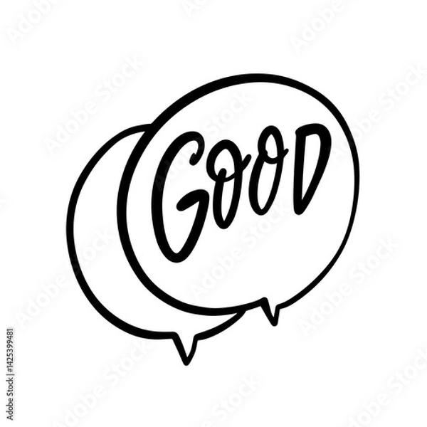 Fototapeta An Illustration Representing Good Communication through Bubbles and Cheerful Elements