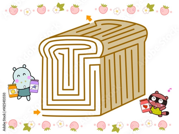 Obraz 食パンの迷路