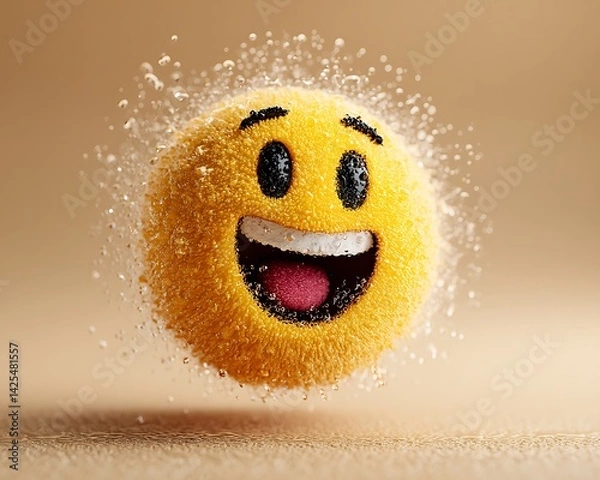 Fototapeta Happy Emoji Splashing