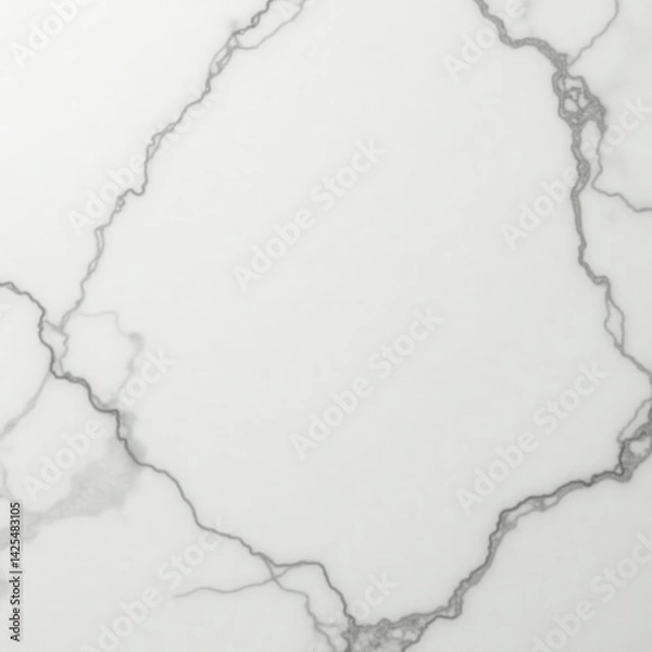 Fototapeta Gleaming white marble tabletop, overhead shot, marble, polished