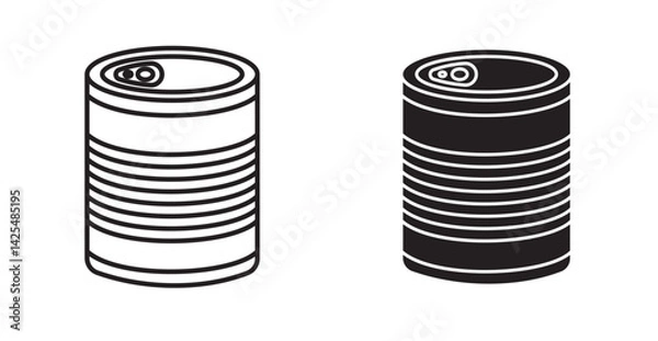 Obraz Tin can icon