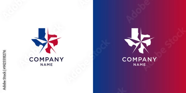 Obraz Texas star logo design