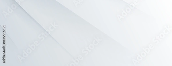 Fototapeta Texture white light and solf gray background abstract design line shadow style. for layout template poster, banner.