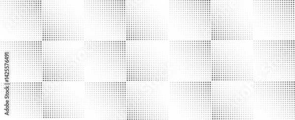 Obraz Abstract white and gray color background with halftone effect, dot pattern. Vector illustration.