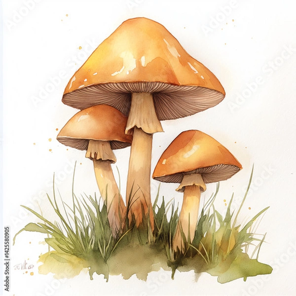 Obraz fly agaric mushroom illustration