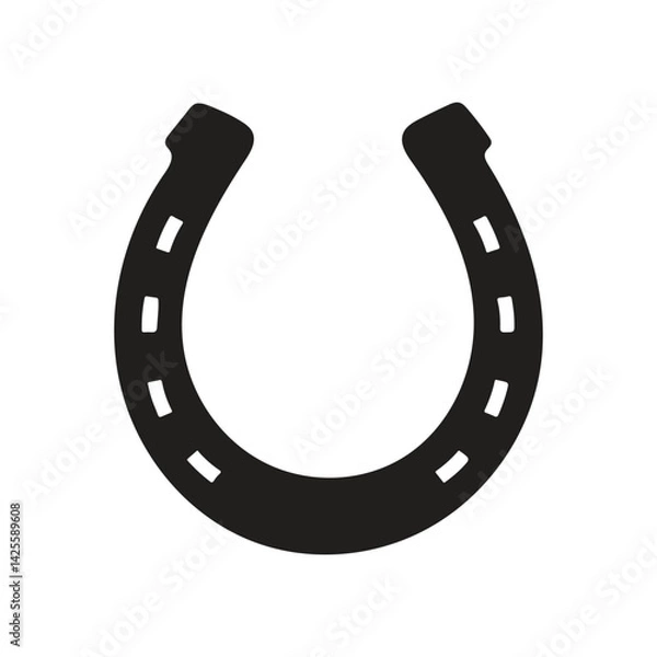 Obraz Horseshoe icon vector flat style