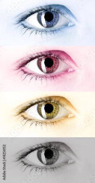 Fototapeta cmyk augen