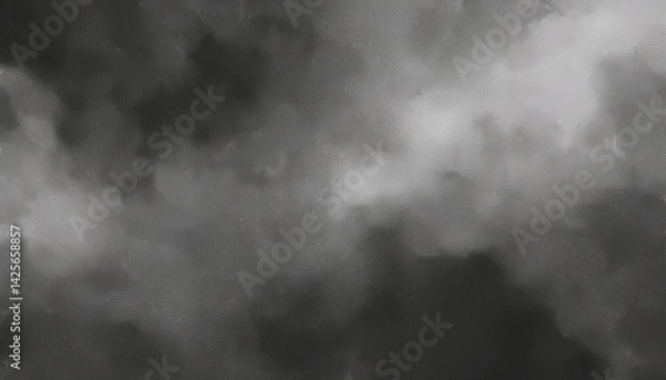 Fototapeta Dynamic Abstract Blurred Movement of Smoke Clouds and Grunge Texture An Energetic Soft Gray Waterscape with a Mystical Ambiance