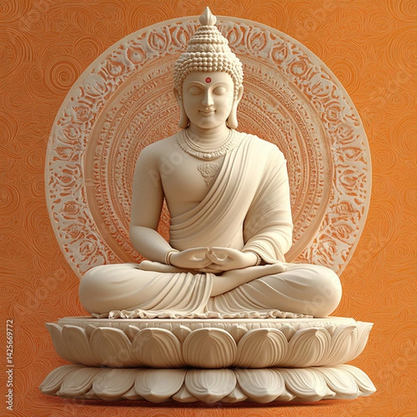 Obraz Mahavir Jayanti Design Background