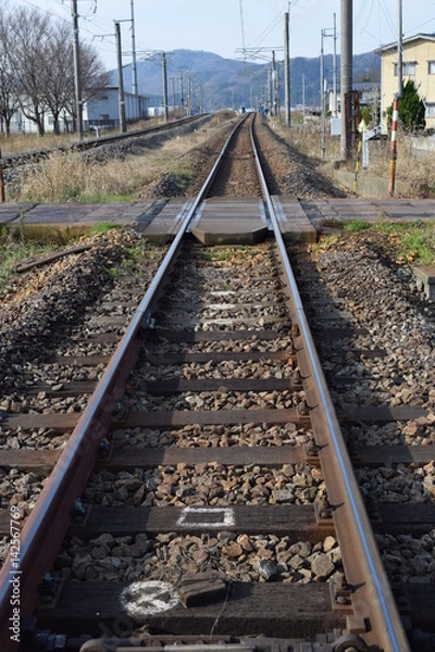 Fototapeta 羽越本線の線路
