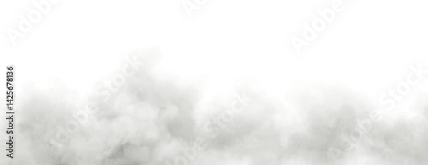 Obraz Clouds gas smoke floating isolate transparent backgrounds 3d illustrations png