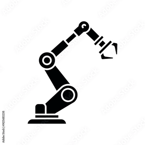 Fototapeta Manipulator black flat icon for digital and print projects.