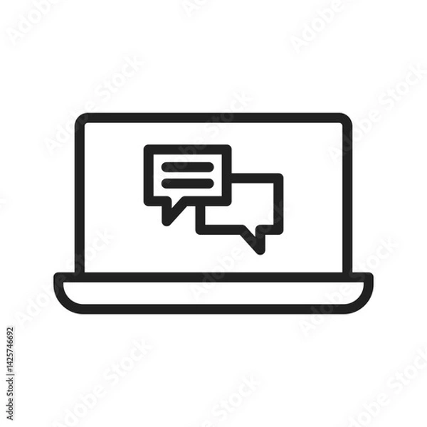 Obraz Notebook Support icon vector image. Suitable for mobile apps, web apps and print media.