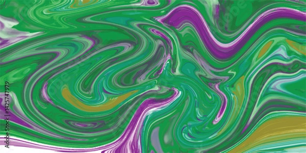 Fototapeta Marble ink abstract art from meticulous original painting abstract background . Colorful wallpaper in modern style. Abstract texture background. 