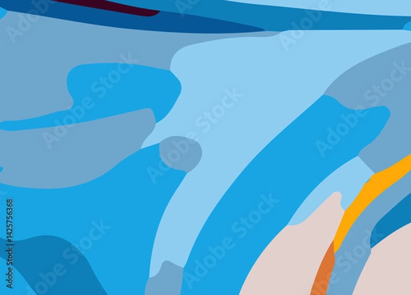 Fototapeta Colorful Abstract wavy Background with lines. Vibrant and Playful Colorful Abstract Cartoon-Themed Multi color Background for Creative and Joyful Artistic Expression. Colorful cartoon theme Background