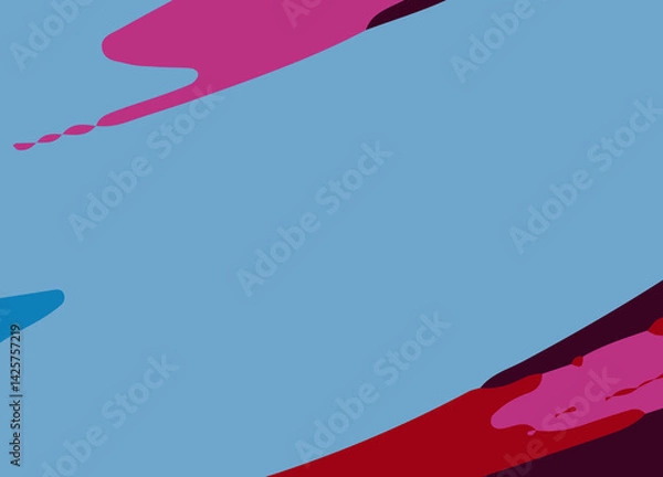Obraz Colorful Abstract wavy Background with lines. Vibrant and Playful Colorful Abstract Cartoon-Themed Multi color Background for Creative and Joyful Artistic Expression. Colorful cartoon theme Background