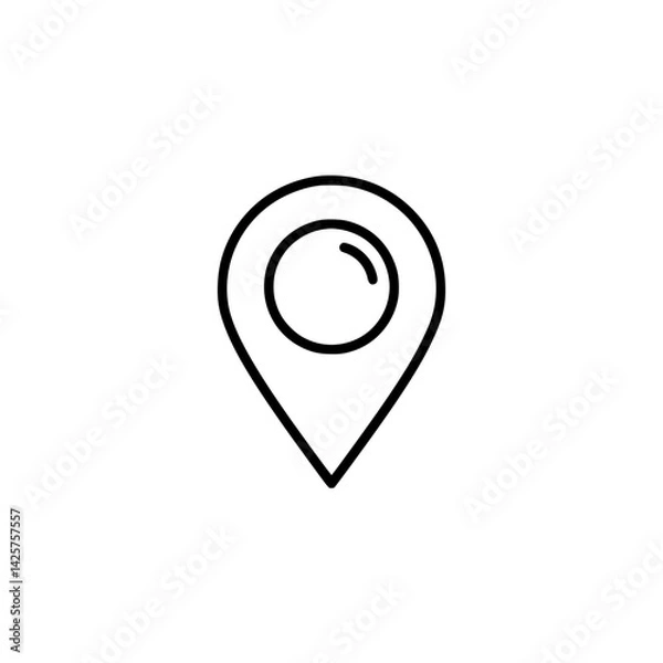 Fototapeta map pointer icon