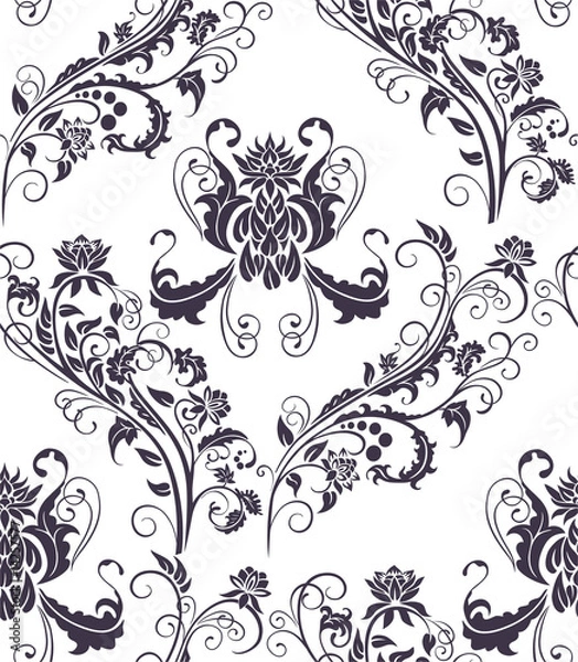 Fototapeta Seamless vegetative pattern