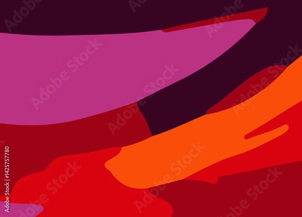 Obraz Colorful Abstract wavy Background with lines. Vibrant and Playful Colorful Abstract Cartoon-Themed Multi color Background for Creative and Joyful Artistic Expression. Colorful cartoon theme Background