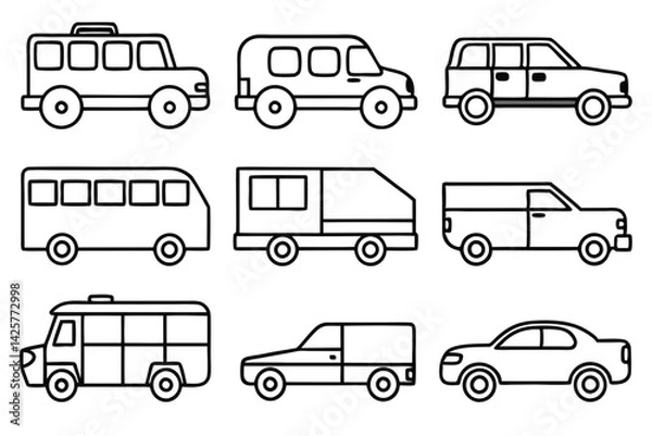 Fototapeta Vehicle Line Art Techniques for Artistic Expression
