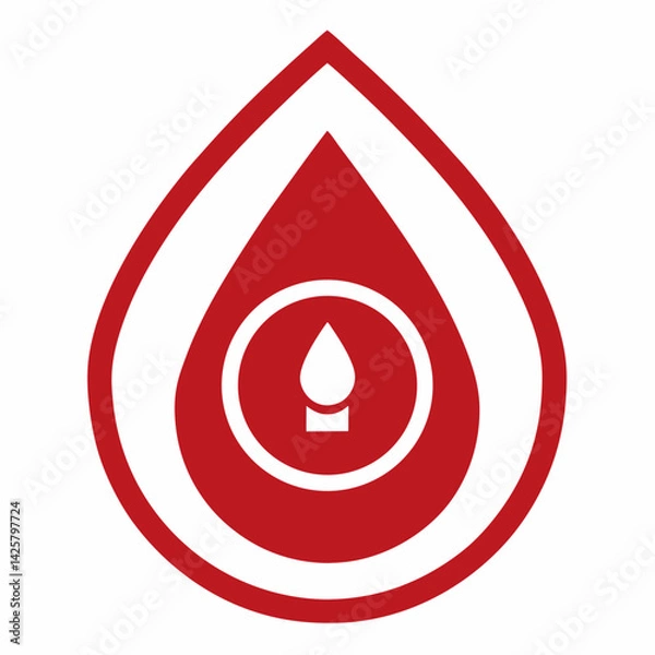 Obraz vector blood sugar icon