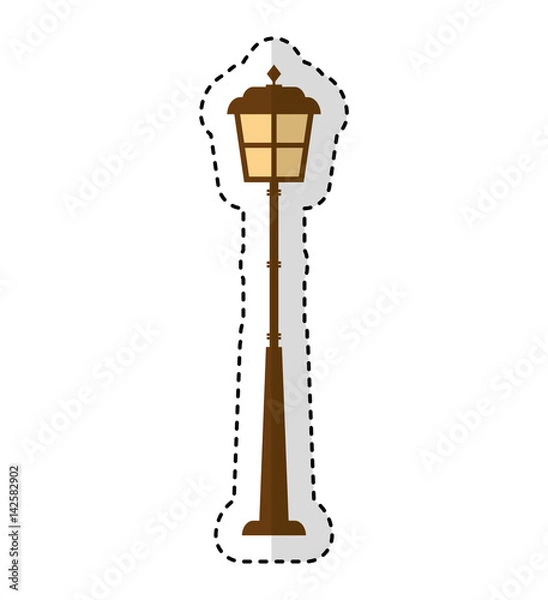 Obraz lantern park isolated icon vector illustration design