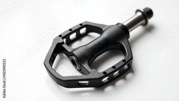 Fototapeta Black Bicycle Pedal Isolated On White