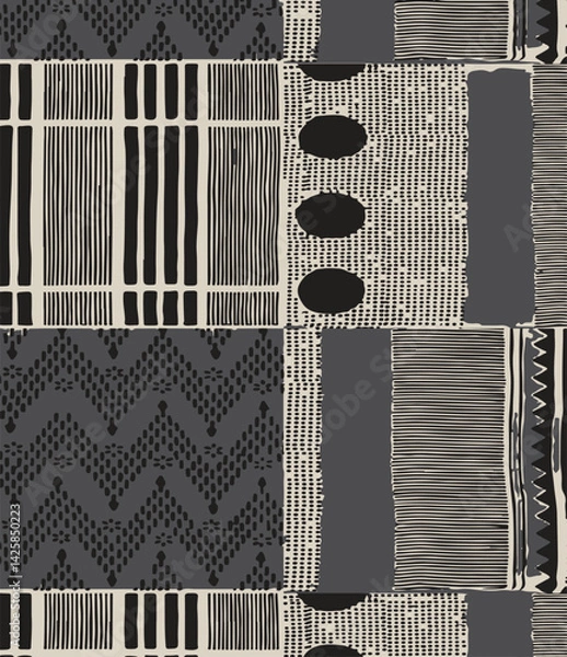 Obraz Trendy retro set geometric seamless patterns,Modern abstract background.Vector illustration
