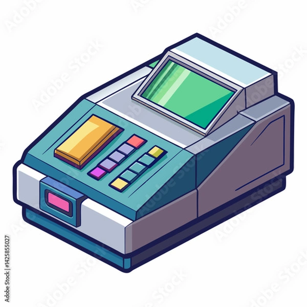 Obraz mobile phone isolated on white background