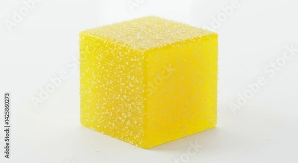 Fototapeta Bright yellow soap bar product photo