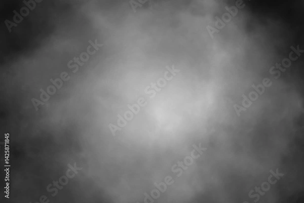 Fototapeta dark fog or smoke effect isolated on transparent background. Steam explosion special effect. Effective texture of steam, fog, smoke png. realistic smoke fog overlay