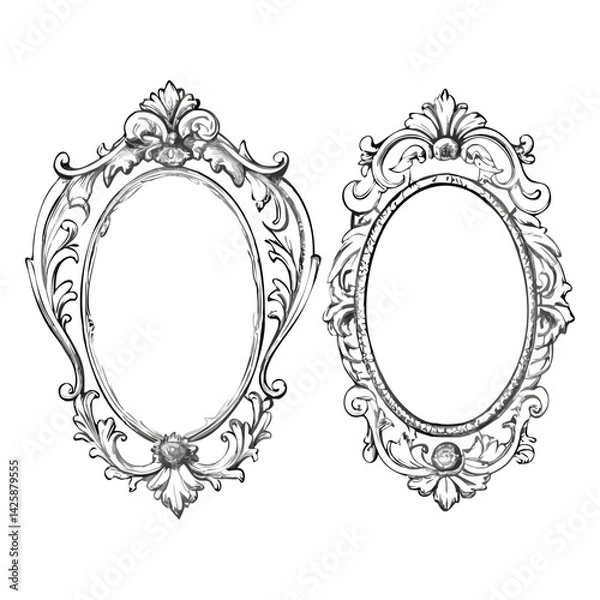 Obraz vintage-style frame