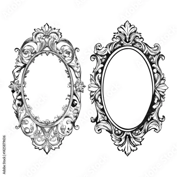 Obraz vintage-style frame