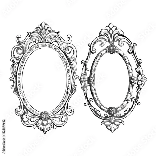 Obraz vintage-style frame