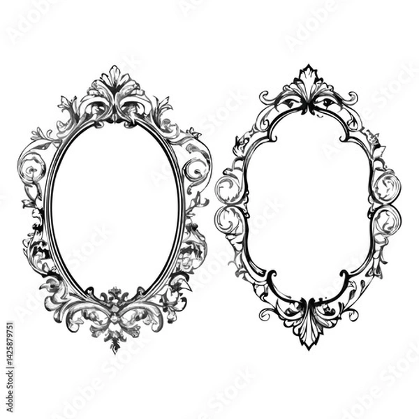 Obraz vintage-style frame