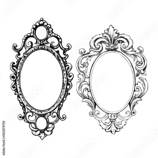 Obraz vintage-style frame