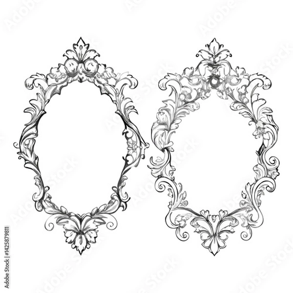 Obraz vintage-style frame