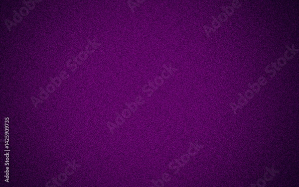 Fototapeta Dark purple speckled noise pattern on black background with grainy abstract texture, ideal for digital backdrops, glitch effects