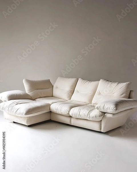 Obraz Colorful Sofa L-Shape, two seater, sofa bed, isolated on white background